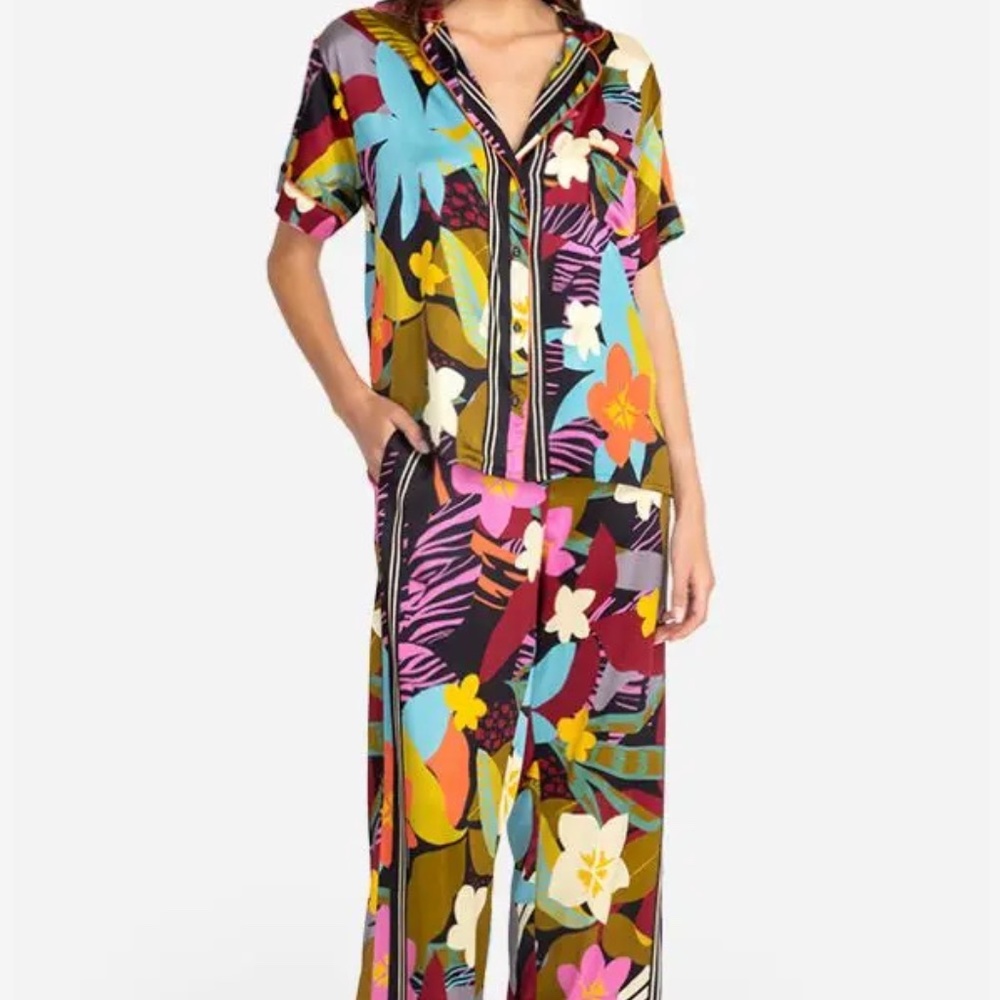 COPY - Johnny Was Cailey Pajama Set-Short Sleeve, Long Pants